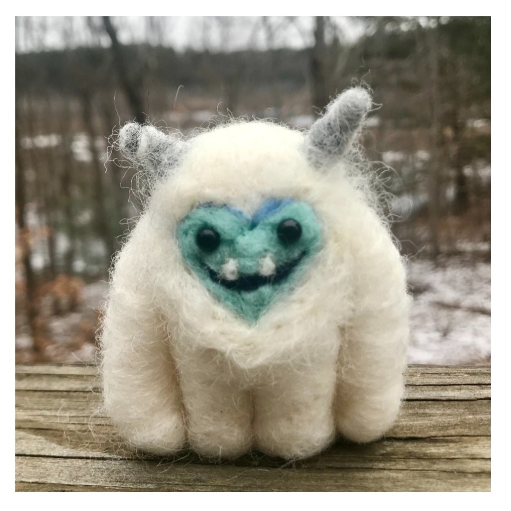 Felted Huggable Yeti Fivesparks